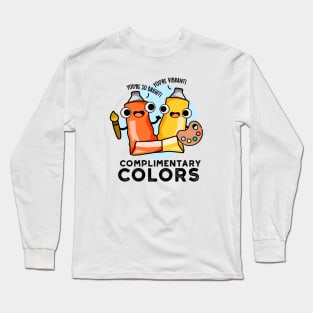 Complimentary Colors Cute Paint Pun Long Sleeve T-Shirt